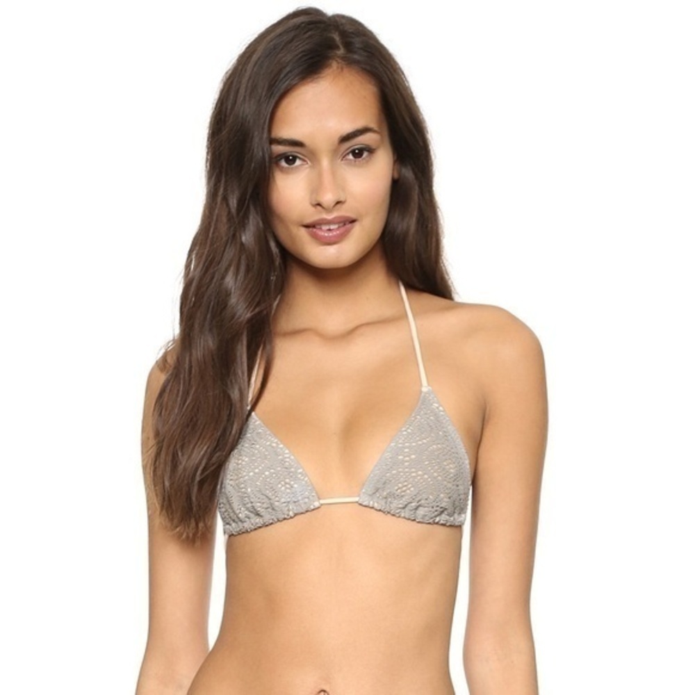 Eberjey Boho Beautiful Gisele Triangle Top Gray